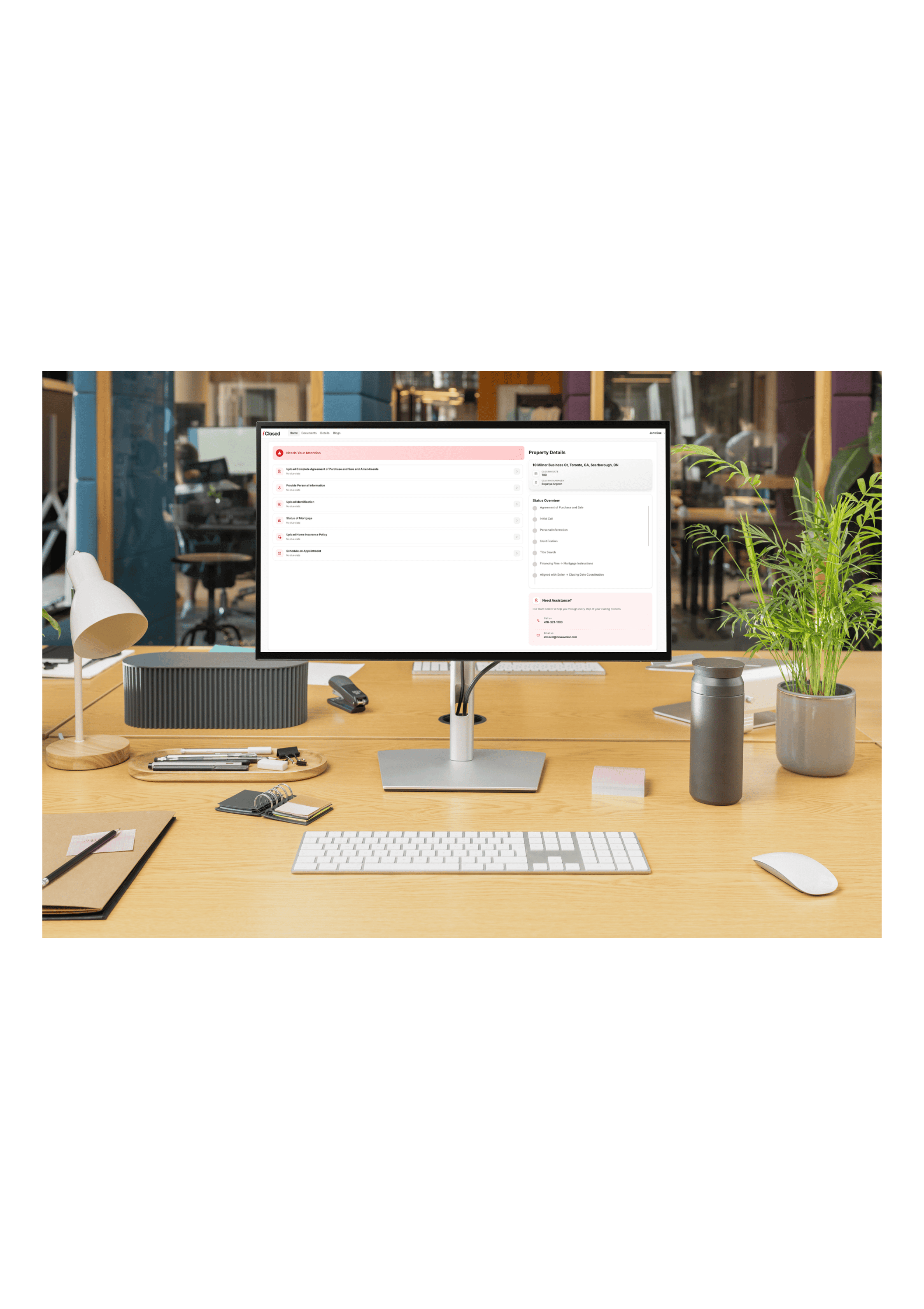 iClosed Desktop Dashboard